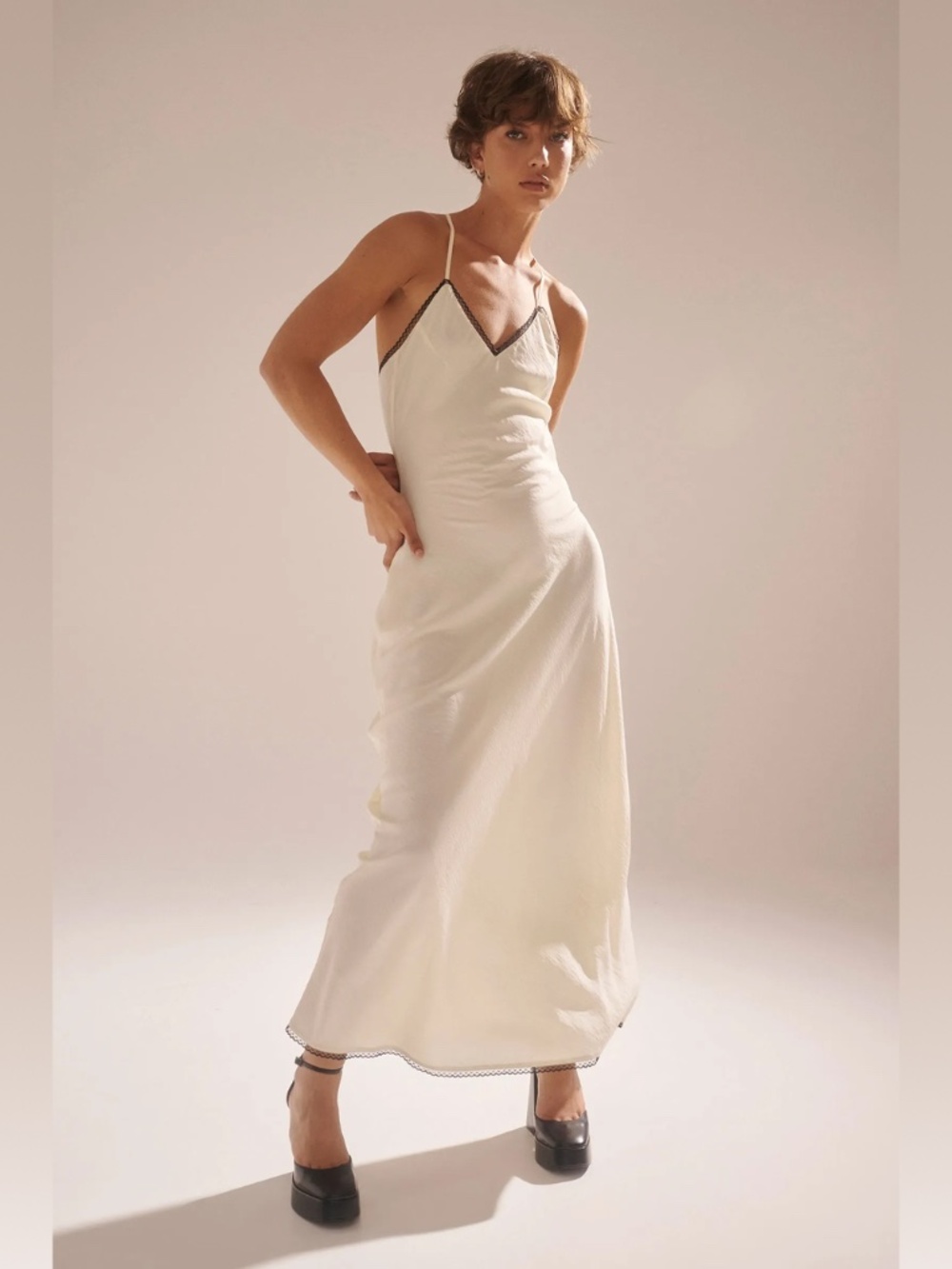 Rolla’s Margaux Slip Dress Buttercream Size L
